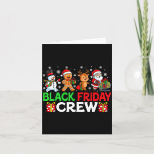 Christmas Friday Shopng Crew Black Shopng Family F Card