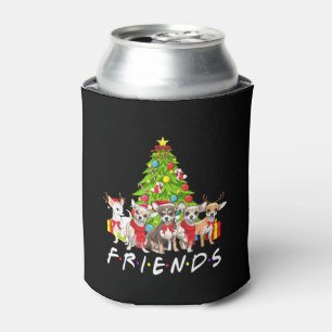 Christmas Friends Dog Can Cooler