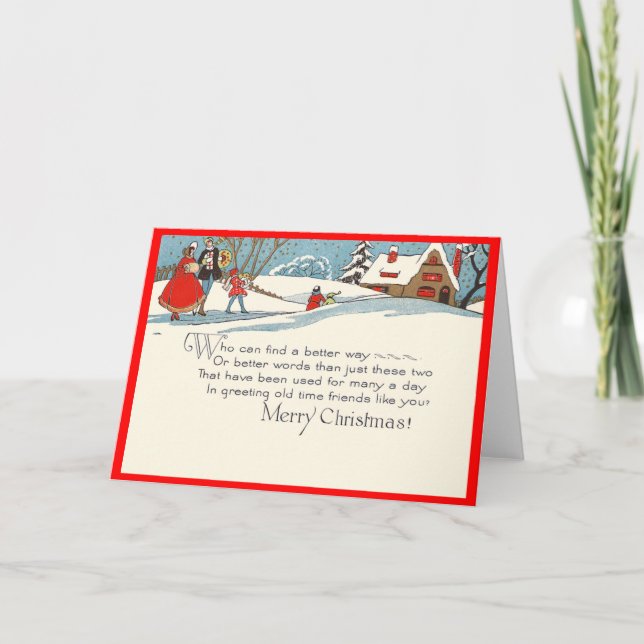 Christmas Friends Holiday Card (Front)