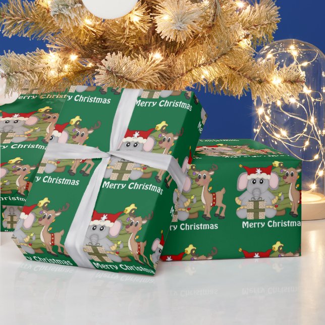 Christmas Friends Holiday wrapping paper (Holidays)