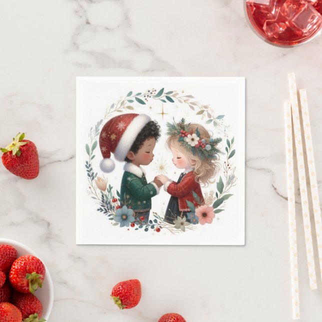 Christmas Friends Napkin (Insitu)