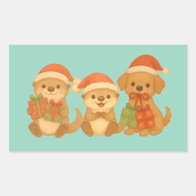 "Christmas Friends" Sticker (Front)