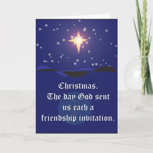 Christmas: Friendship Invitation Card (Front)