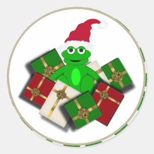 Christmas Frog and Gift Stickers