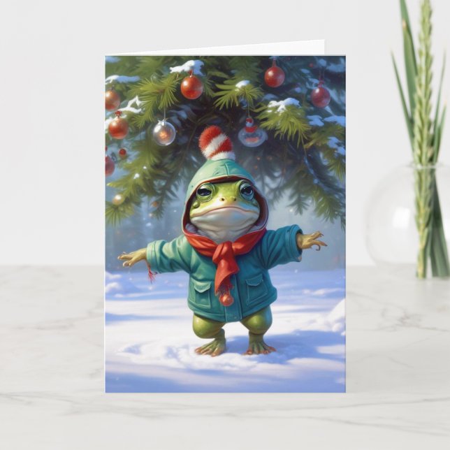 Christmas Frog Card (Front)
