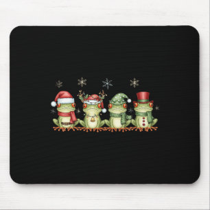 Christmas Frog Funny Men Women Kids Cute Hoppy Xma Mouse Mat