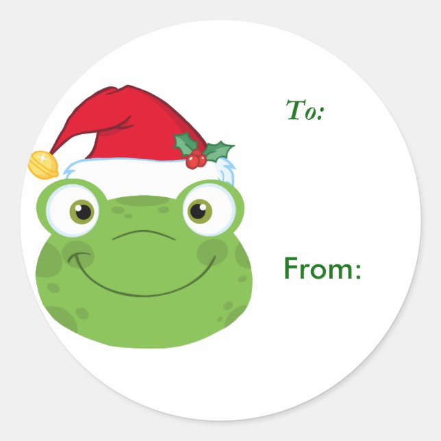 Christmas Frog Gift Tags (Front)