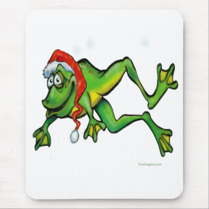 Christmas Frog Mouse Mat