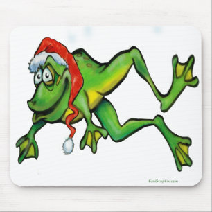 Christmas Frog Mouse Mat