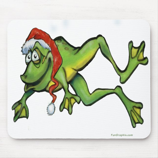 Christmas Frog Mouse Mat (Front)