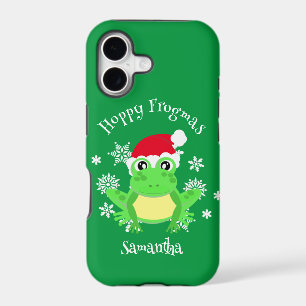 Christmas Frog Santa Hat Novelty Funny Green