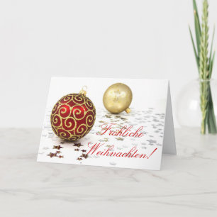 Christmas Fröhliche Weihnachten Holiday Card