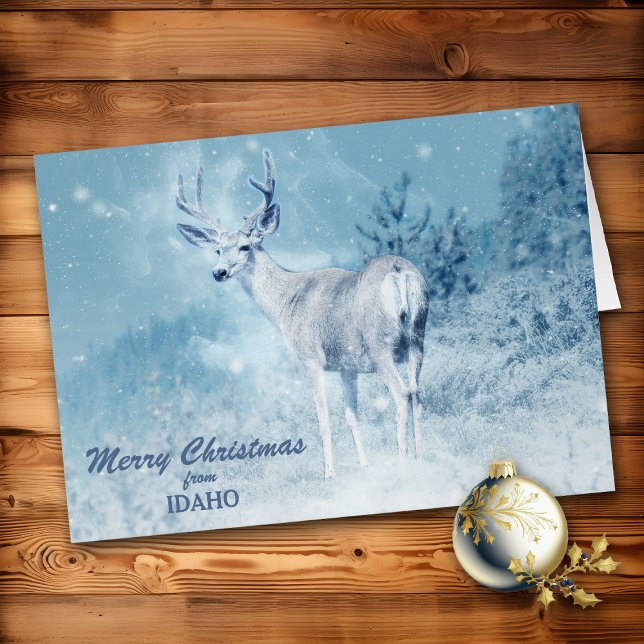Christmas from Idaho Deer Christmas Card (Creator Uploaded)