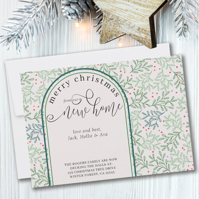 Christmas from New House Winter Greenery Moving Announcement (Creator Uploaded)