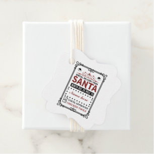 Christmas from Santa add name Favour Tags