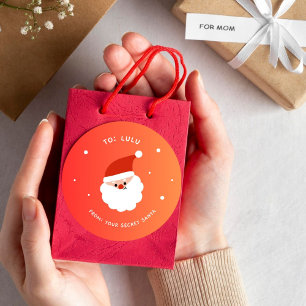 Christmas From Santa Claus Classic Round Sticker