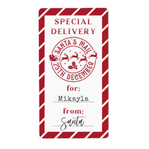Christmas From Santa Gift Sticker
