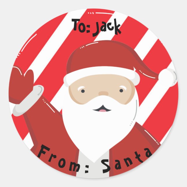 Christmas from santa to stickers (Front)