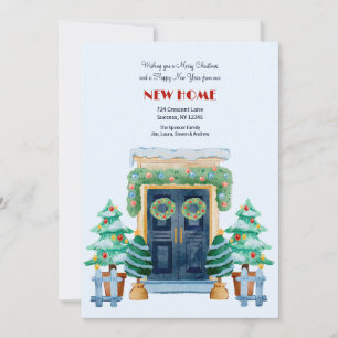 Christmas Front Door Moving Announcement