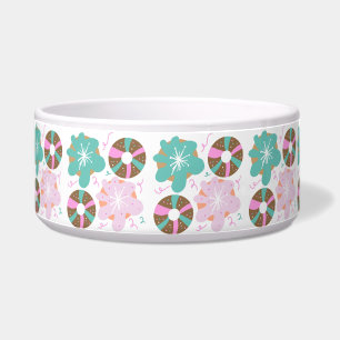 Christmas Frosted Doughnuts Pink Doodles 