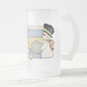 Christmas Frosted Snowman Holiday Coffee Mug