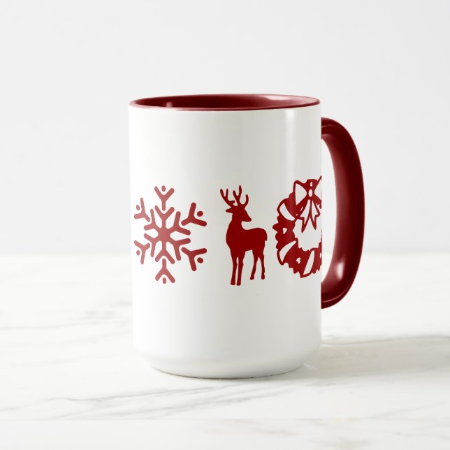 Christmas Fun Elements Mug (Front Right)