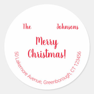 Christmas Fun Family Return Address Label
