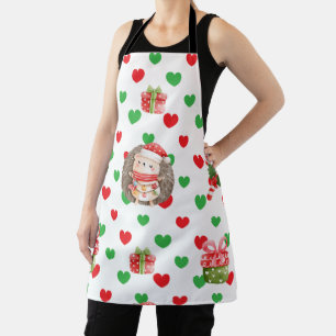 Christmas Fun Hedgehog Apron