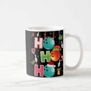 Christmas Fun Ho Ho Ho Bowling Pajama Santa Lover  Coffee Mug