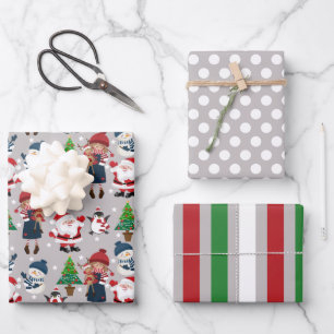 Christmas Fun in the Snow Wrapping Paper Set