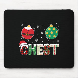 Christmas Fun Matching Couple Family Chestnuts Men Mouse Mat