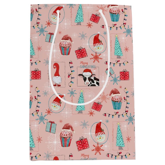 Christmas Fun Medium Gift Bag (Front)
