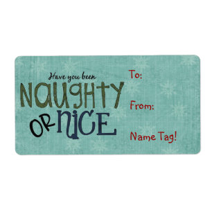 Christmas Fun Name Tag or Return Address Avery Lab