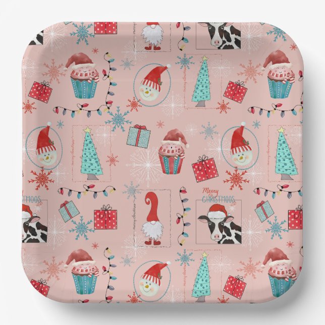 Christmas Fun Paper Plate (Front)