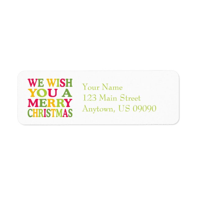 Christmas Fun Return Address Label (Front)