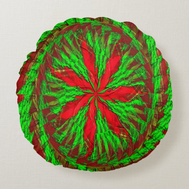 Christmas fun..... round cushion (Front)