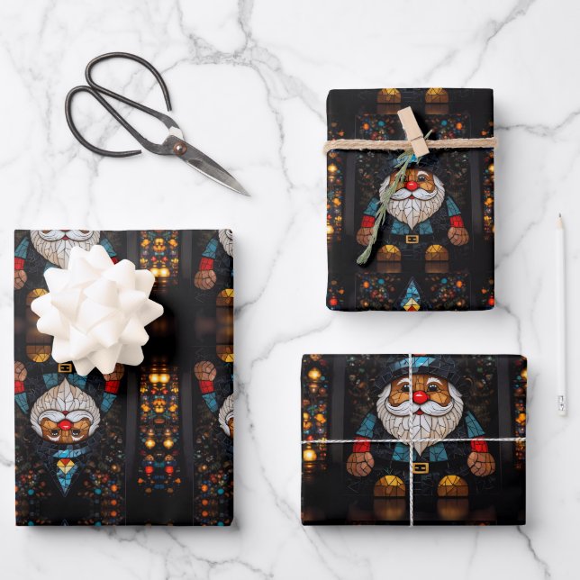 Christmas fun wrapping paper sheet (Front)