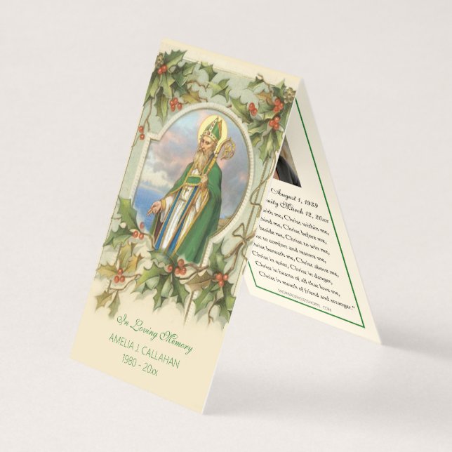 Christmas Funeral Irish Prayer Holy Card (Front)