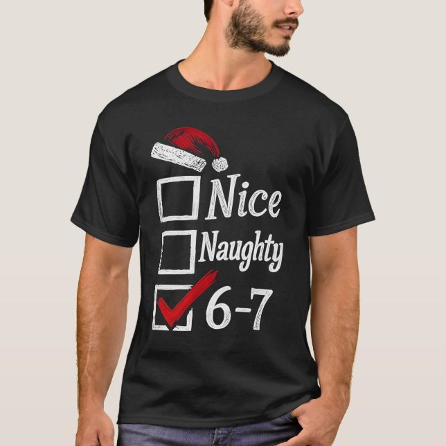 Christmas Funny 67 Number  T-Shirt (Front)