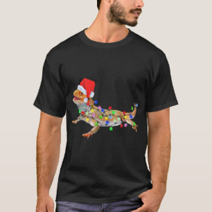 Christmas Funny Bearded Dragon Santa Hat Christmas T-Shirt