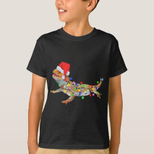 Christmas Funny Bearded Dragon Santa Hat Christmas T-Shirt