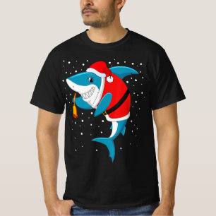 Christmas - Funny Christmas Shark T-Shirt