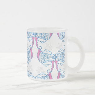 Christmas Funny Dog Frosted Glass Coffee Mug
