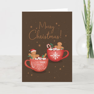 Christmas Funny Gingerbread Men Soaking Card
