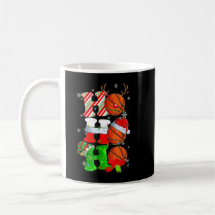 Christmas Funny Ho Ho Ho Basketball Pajama Santa L Coffee Mug
