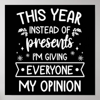Christmas Funny Holiday Saying Funny Xmas Gift Poster