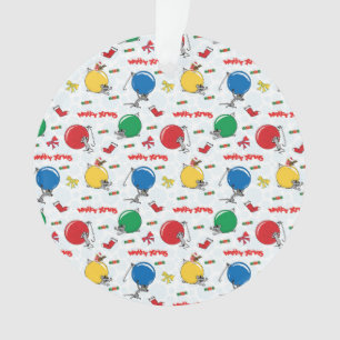 Christmas funny mouse with balls ornament