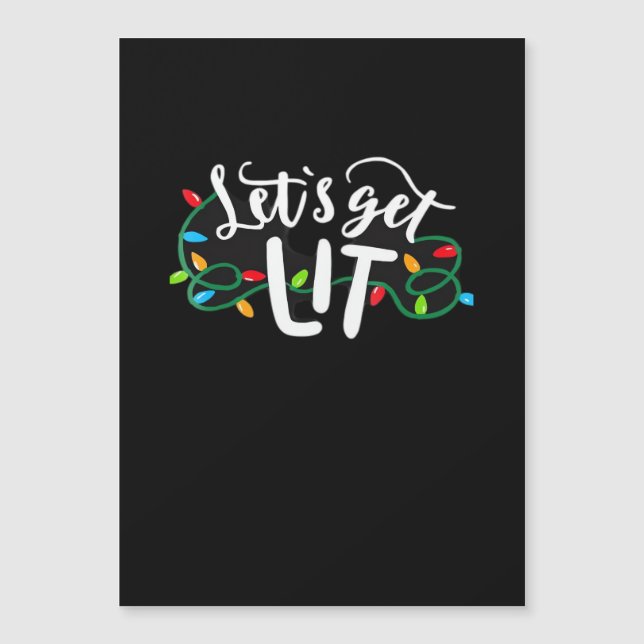 Christmas Funny Pyjamas Let's Get Lit Christmas Cl (Front)