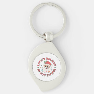 Christmas Funny Santa  Key Ring