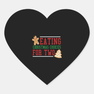 Christmas Funny Sayings Cookies Quotes Heart Sticker